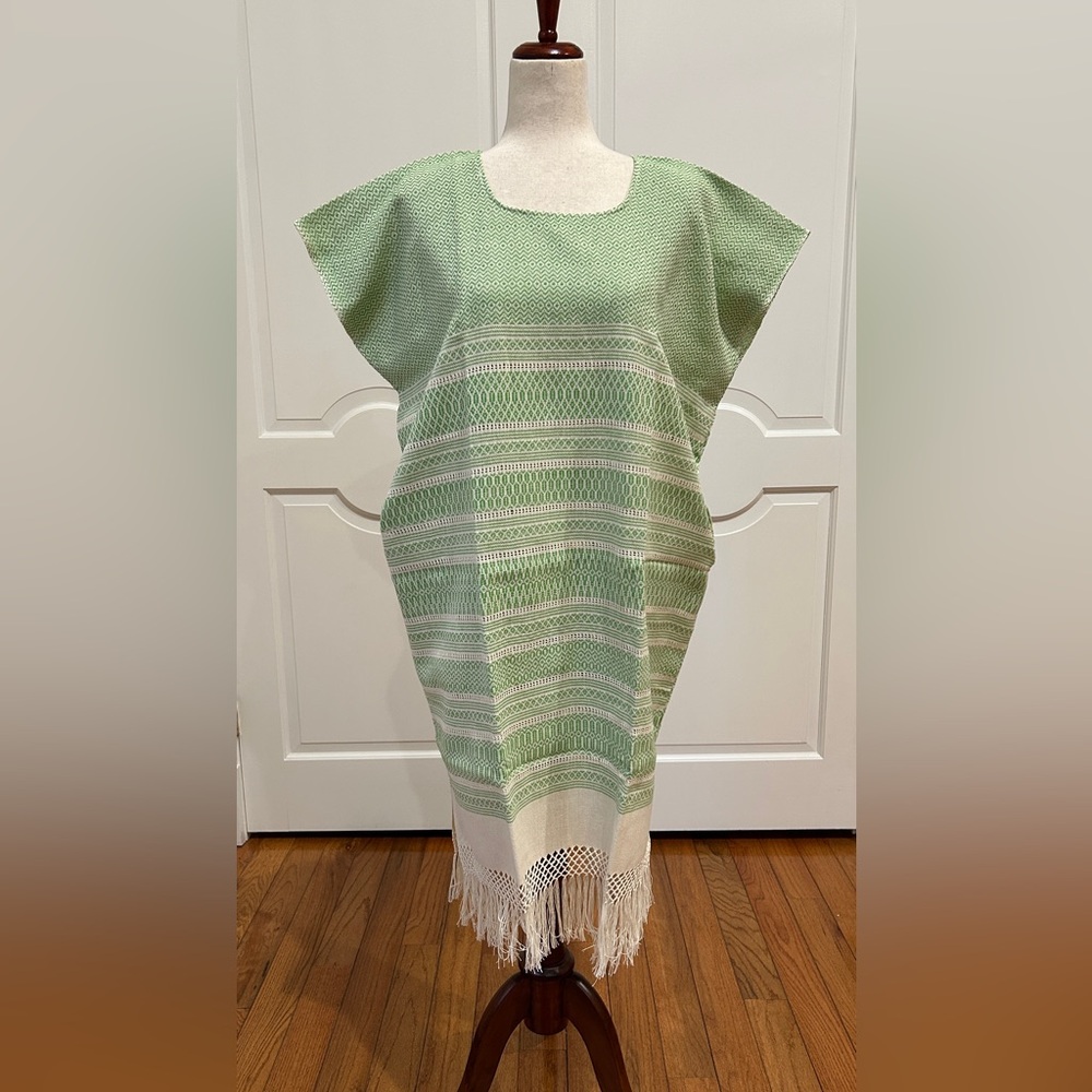 One of a Kind Pedal loom Mexican Dress! Summer Dress! Huipil style!